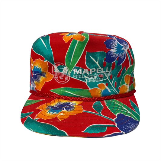 Vintage Mapelli Food Distribution Flower Snapback