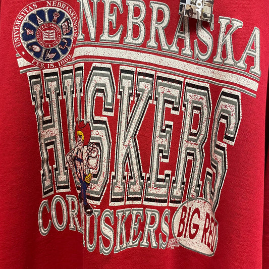 Vintage Nebraska Huskers Crewneck L
