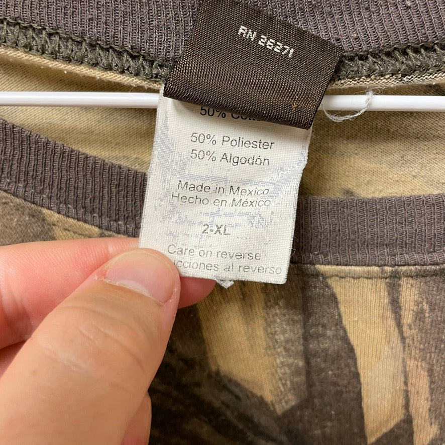 Vintage Advantage Wetlands Camo Long Sleeve Shirt XXL