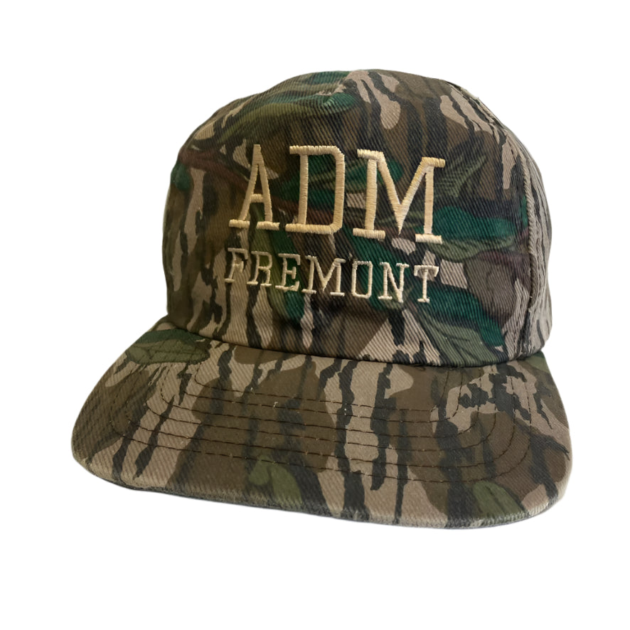 Vintage ADM Fremont Camo Snapback Hat
