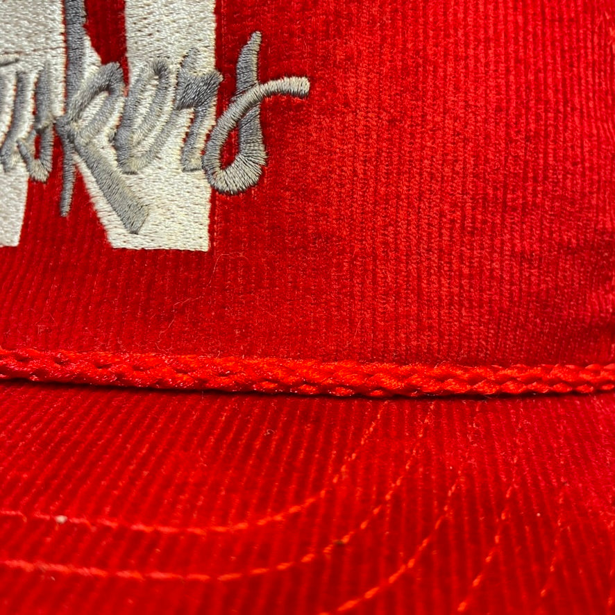 Vintage Nebraska Huskers Corduroy Strapback Hat