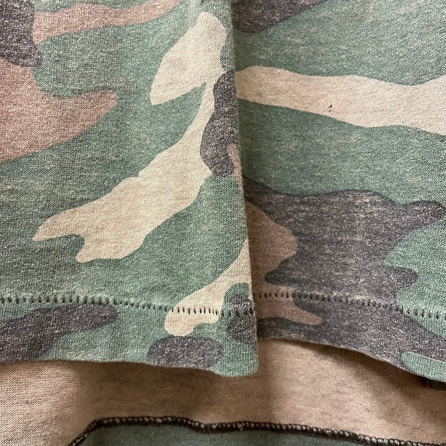 Vintage 80s Woodland Camo Pocket Shirt XL