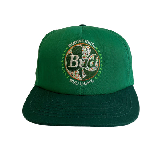 Vintage Budweiser Clover Bud Light Beer Snapback Hat