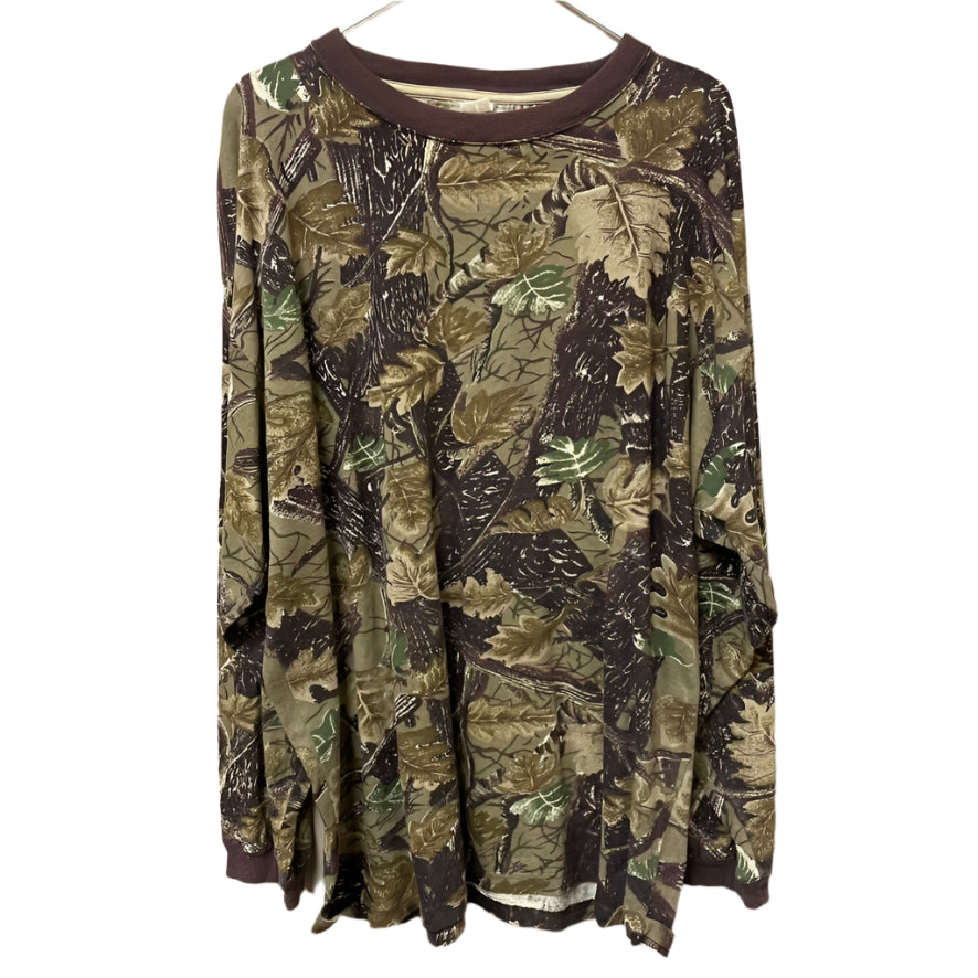 Vintage Tree Camo Long Sleeve Shirt XL