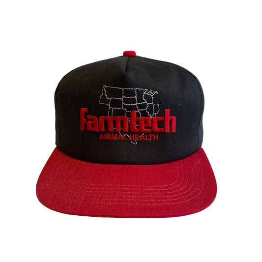 Vintage Farmtech Animal Health Snapback Hat
