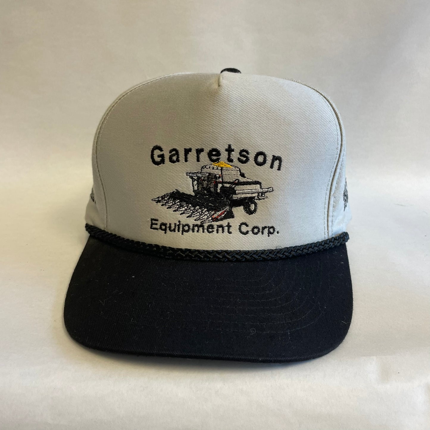 Vintage Garretson Equipment Hesston Kansas Snapback Hat