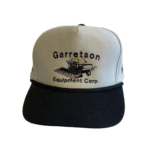 Vintage Garretson Equipment Hesston Kansas Snapback Hat