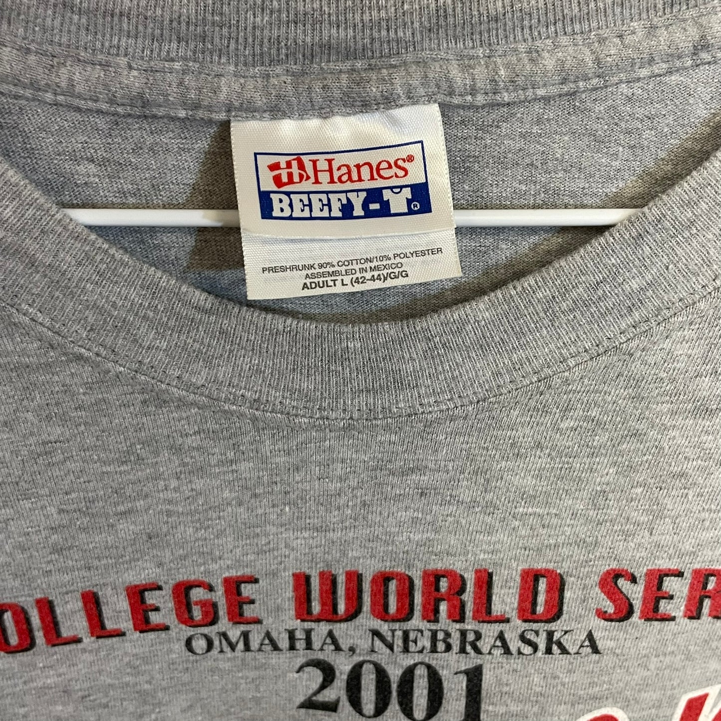 Vintage Nebraska Huskers 2001 College World Series Shirt L