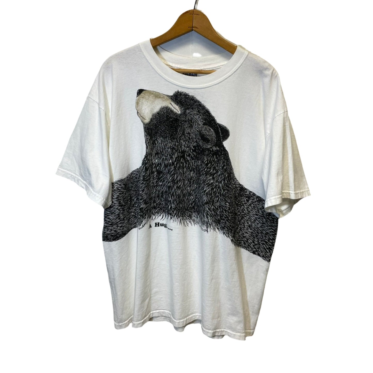 Vintage Bear A Hug Wrap Around Shirt XL