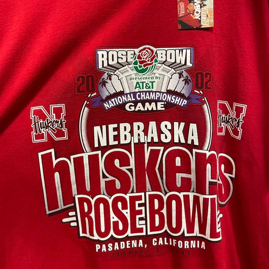 Vintage Nebraska Huskers 2002 Rose Bowl Shirt XL