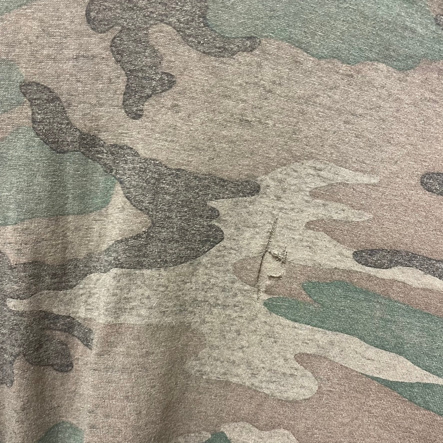 Vintage 80s Woodland Camo Pocket Shirt XL