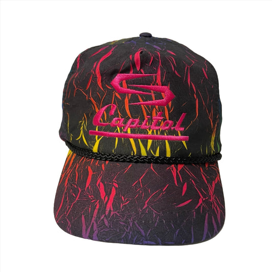 Vintage Capitol Neon Rainbow Snapback