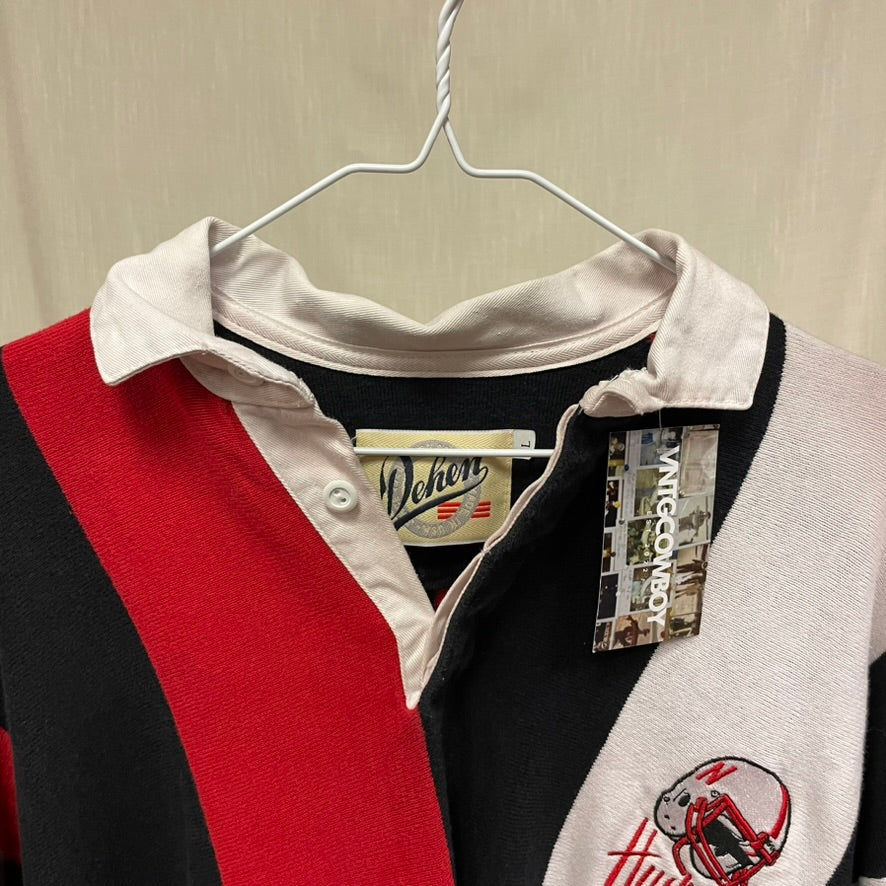 Vintage Nebraska Huskers Rugby Polo Shirt L
