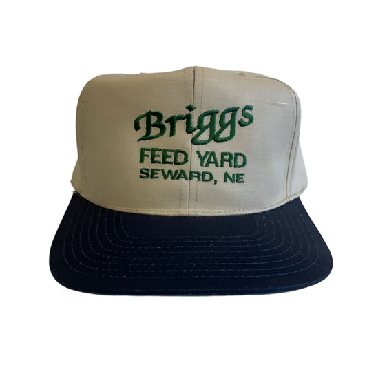 Vintage Briggs Feed Yard Seward, Nebraska Snapback Hat