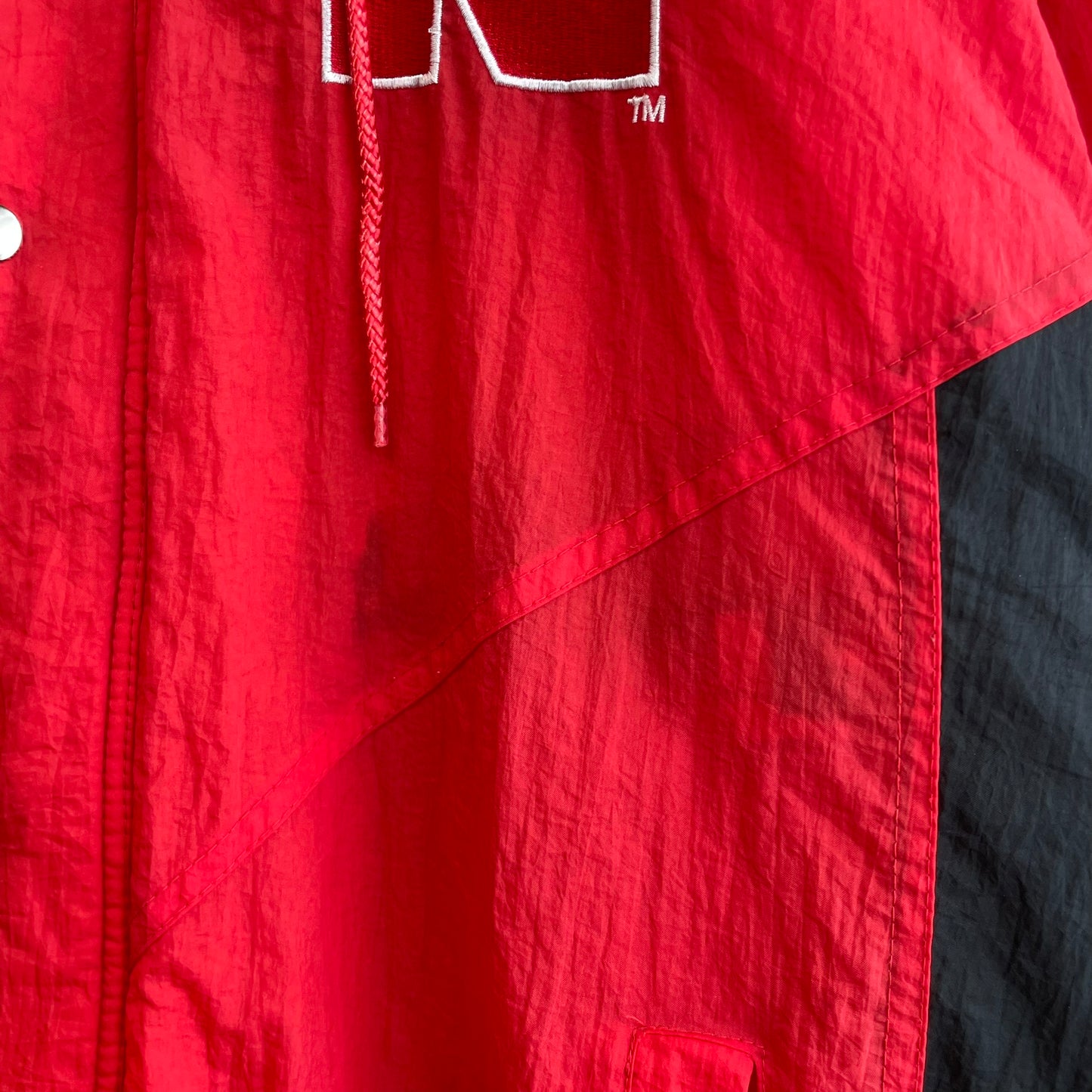 Vintage Nebraska Huskers Puffer Jacket L