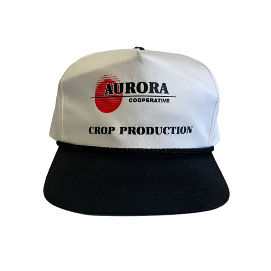 Vintage Aurora Cooperative Crop Production Snapback Hat