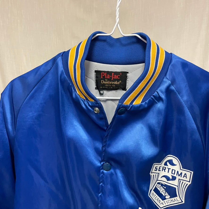 Vintage Sertoma International Beatrice, NE Satin Bomber Jacket L