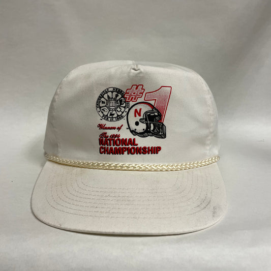 Vintage Nebraska Huskers National Championship Snapback Hat