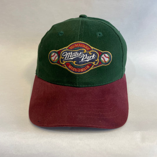 Vintage Miller Park Milwaukee Wisconsin Beer Strapback Hat