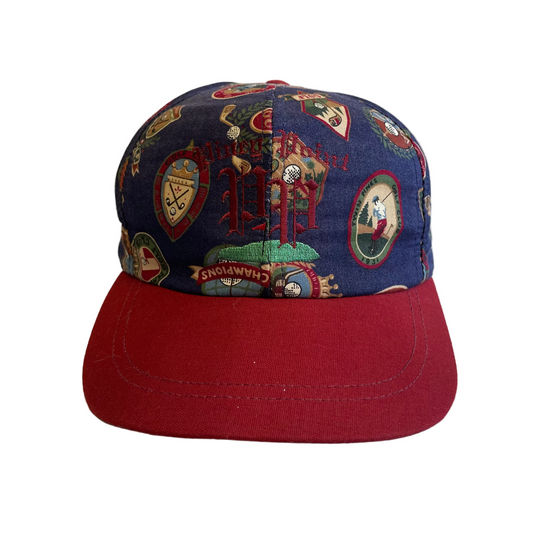 Vintage Golf AOP Strapback Hat
