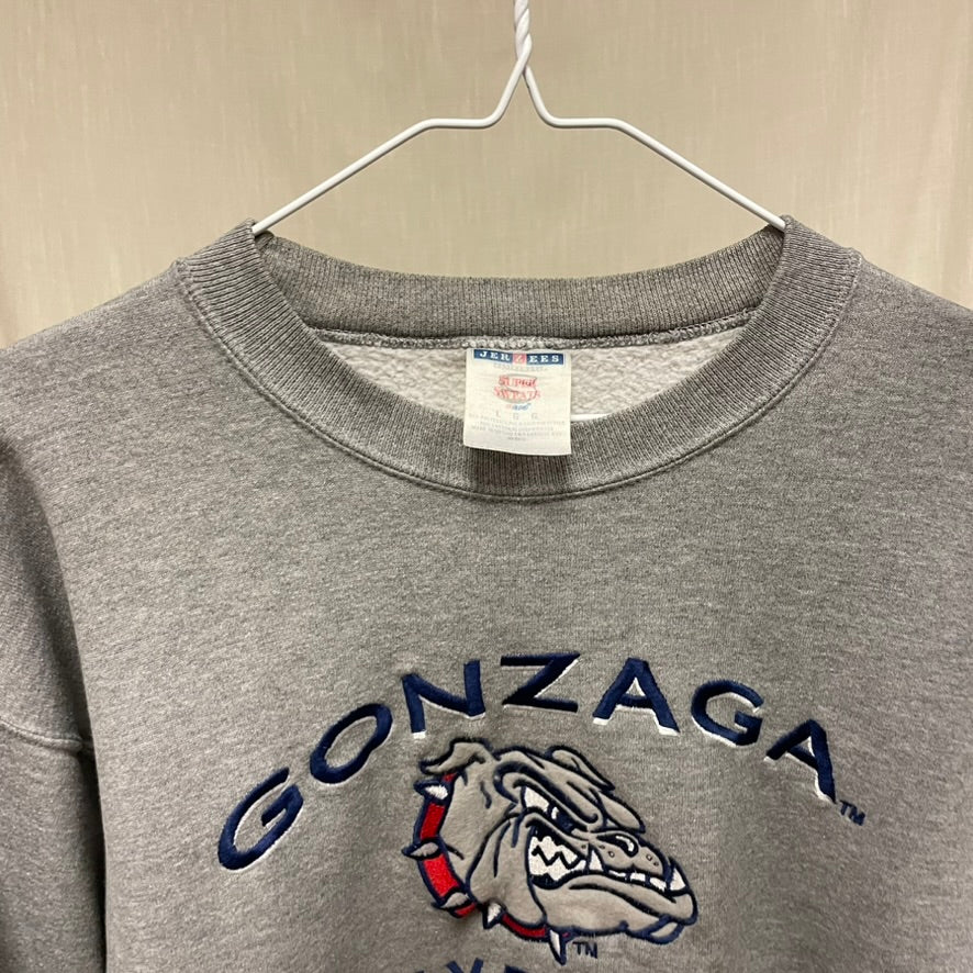 Vintage Gonzaga Bulldogs Crewneck L