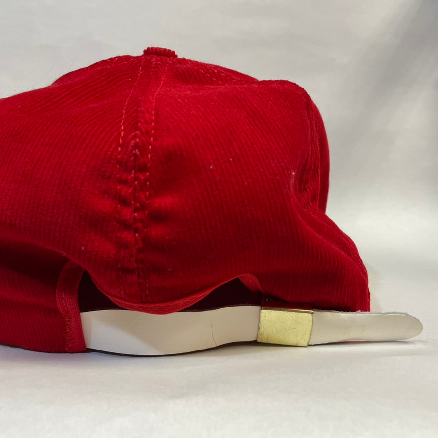 Vintage Nebraska Huskers Corduroy Strapback Hat