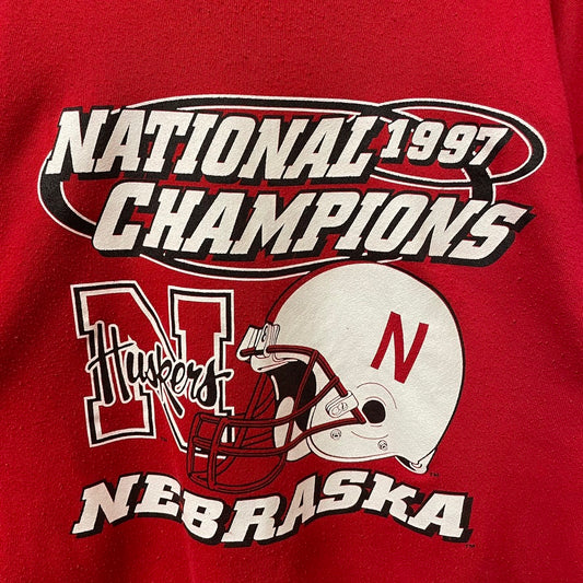 Vintage Nebraska Huskers 1997 National Champions Crewneck XL