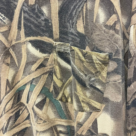Vintage Advantage Wetlands Camo Long Sleeve Shirt XXL