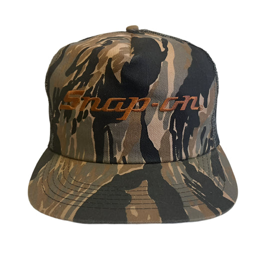 Vintage Snap-On Trebark Camo Snapback Hat