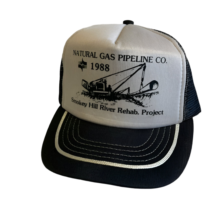 Vintage Natural Gas Pipeline Co. 1988 Smokey Hill River Rehab Project Snapback Trucker Hat