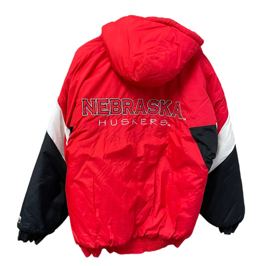 Vintage Nebraska Huskers LOGO 7 Puffer Jacket L