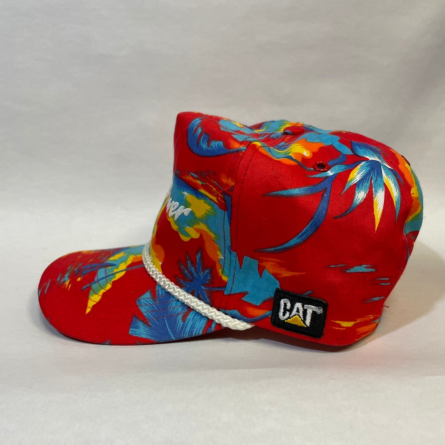 Vintage CAT Equipment Diesel Power Floral Snapback
