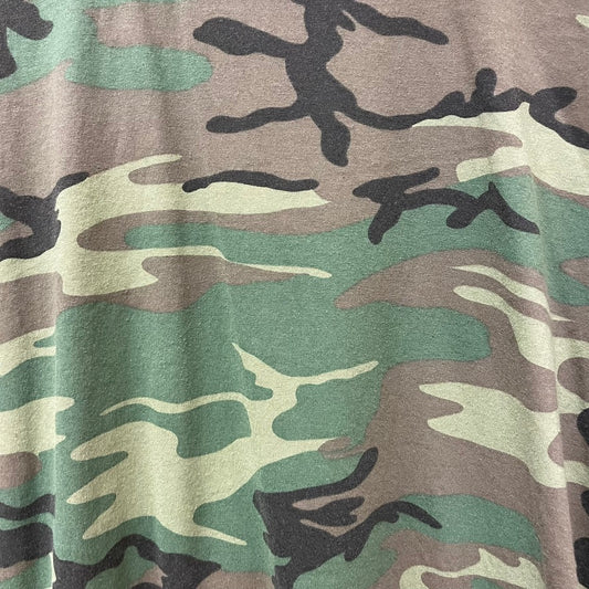 Vintage Woodlands Camo Long Sleeve Shirt M