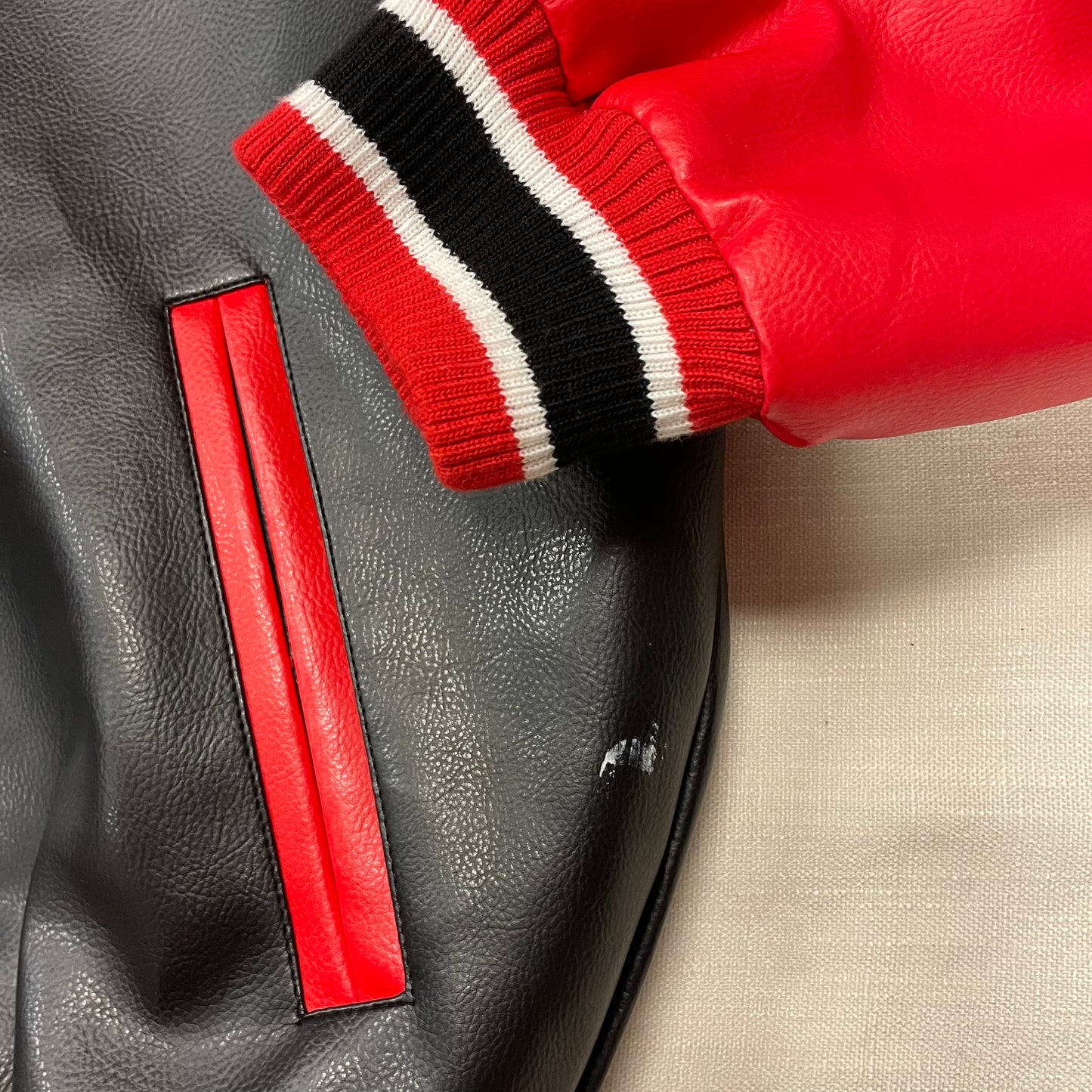 Vintage Nebraska Huskers Leather Jacket XL