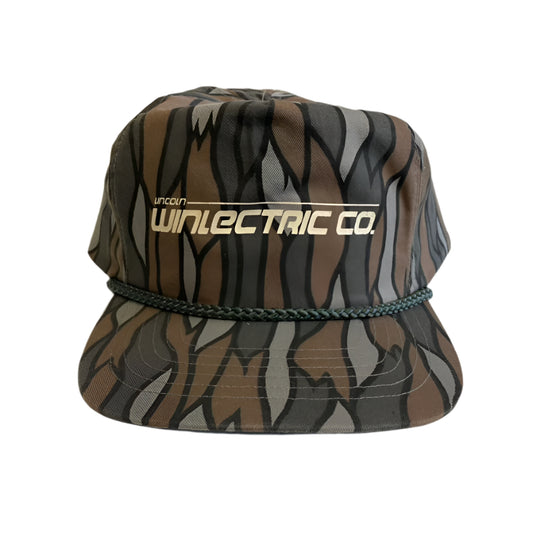 Vintage Lincoln Winlectric Co. Nebraska Camo Snapback Hat