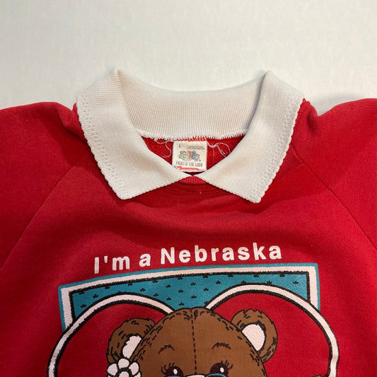 Vintage Nebraska Huskers Fruit of The Loom Crewneck L