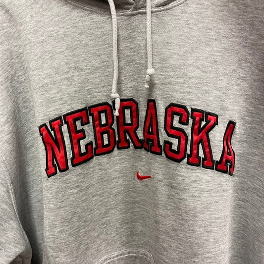 Vintage Nebraska Huskers Nike Hoodie L