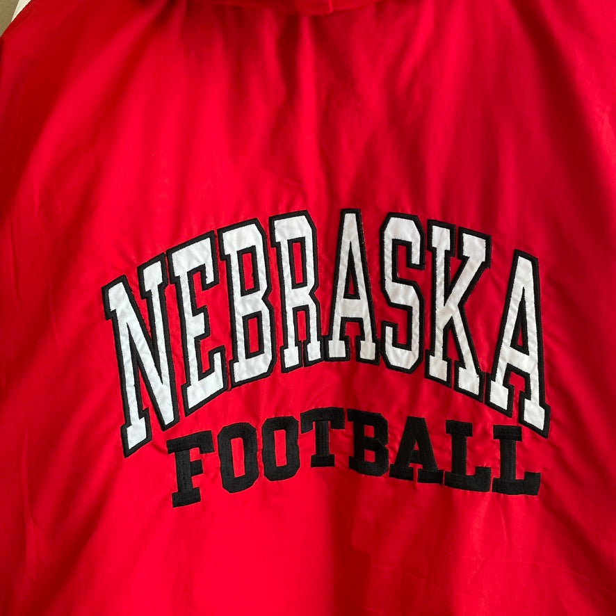 Vintage Nebraska Huskers Puffer Jacket Adidas XL