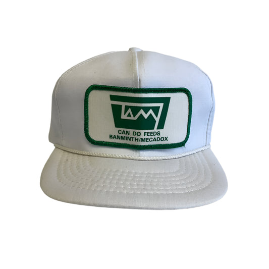 Vintage Can Do Feeds Banminth / Mecadox Patch Snapback Hat