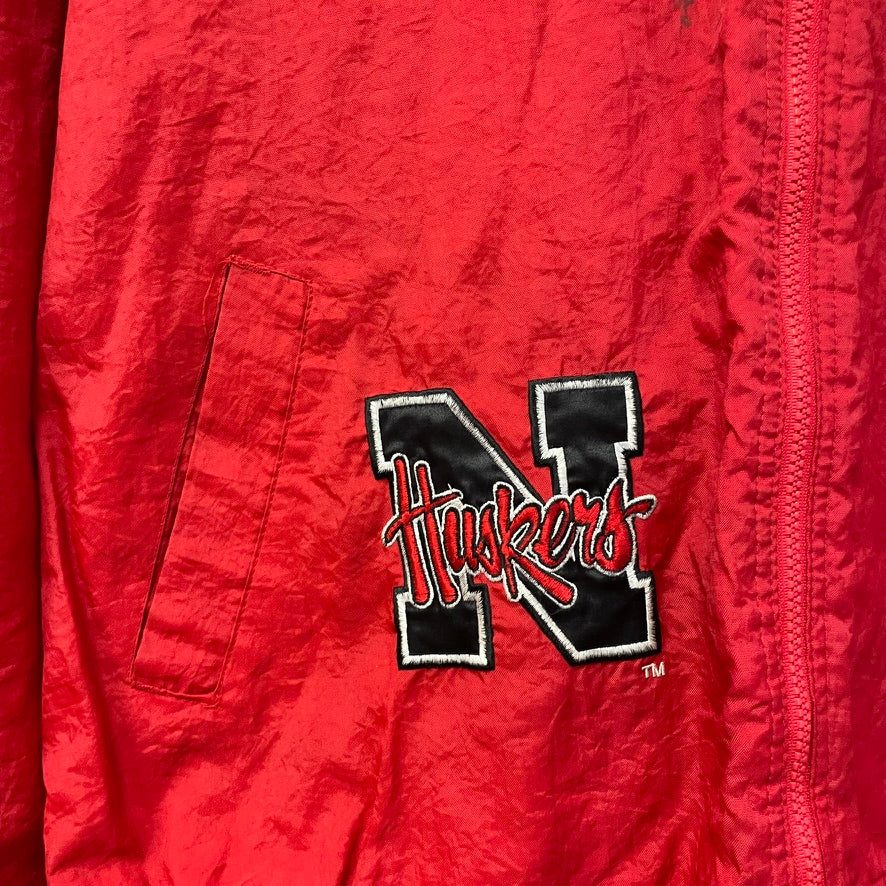 Vintage Nebraska Huskers Windbreaker Jacket L