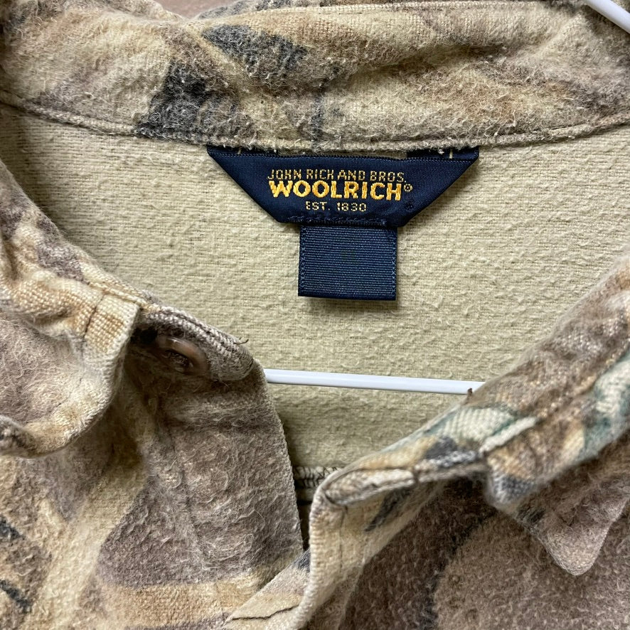 Vintage Woolrich Advantage Wetlands Camo Flannel Shirt L