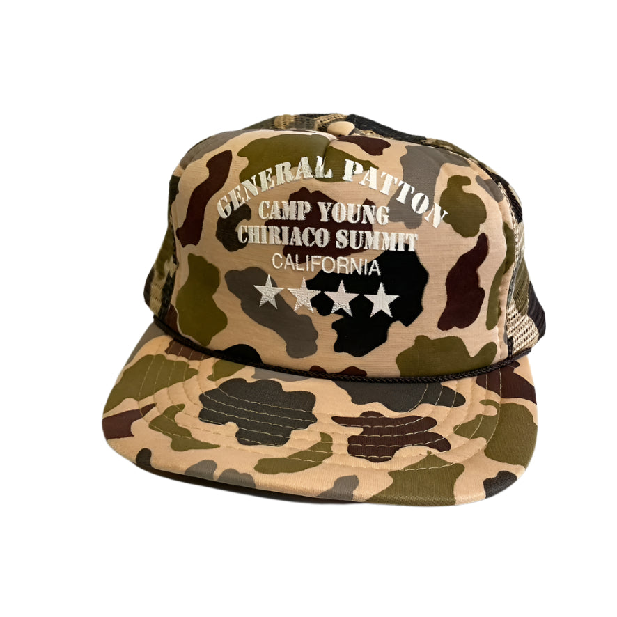 Vintage General Patton Camo Snapback Trucker Hat