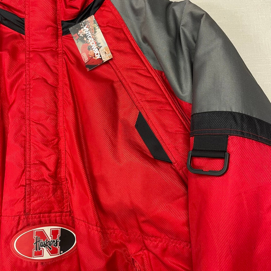 Vintage Nebraska Huskers STARTER Puffer Jacket L