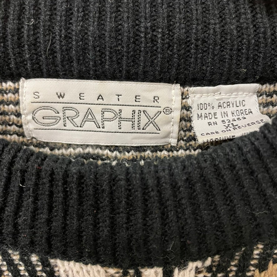 Vintage Crosby Graphic Sweater