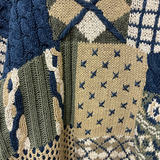 Vintage Hand Knitted Van Heusen Sweater M