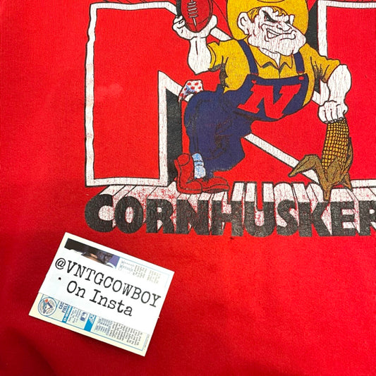 Vintage Nebraska Huskers Herbie Crewneck M