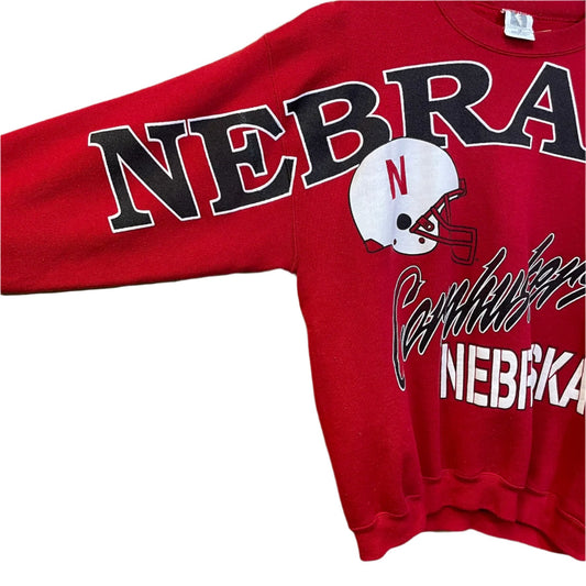 Vintage Nebraska Huskers Spellout M/L