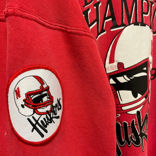 Vintage Nebraska Huskers Back to Back National Champions Crewneck XL