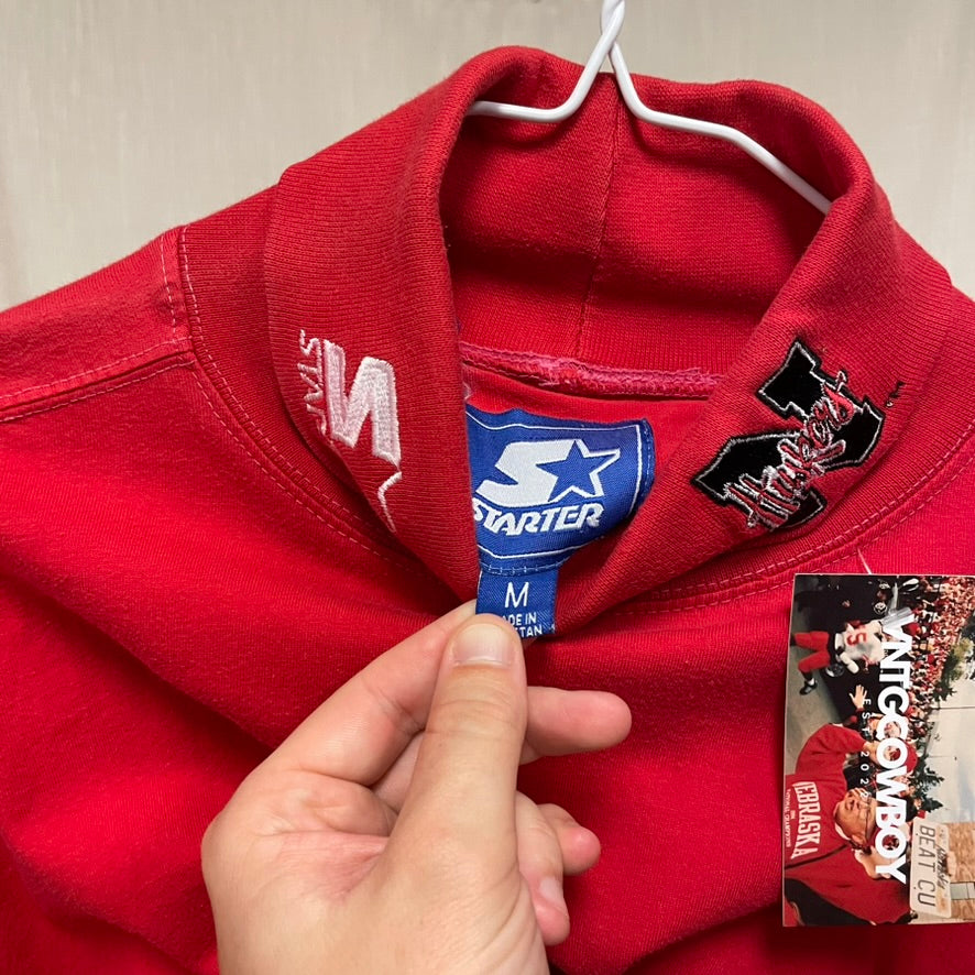 Vintage Nebraska Huskers STARTER Turtleneck Shirt M