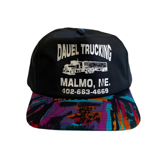 Vintage Dauel Trucking Malmo, Nebraska Snapback Hat